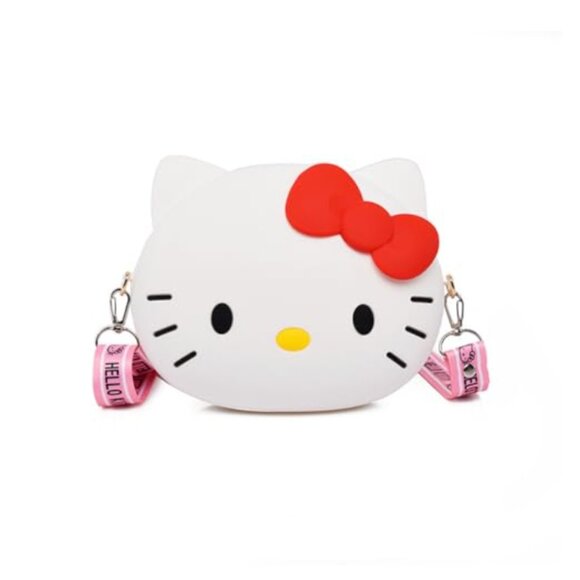 Hello Kitty Mini Silicon Crossbody CUTE bag wallet - Picture 6 of 9